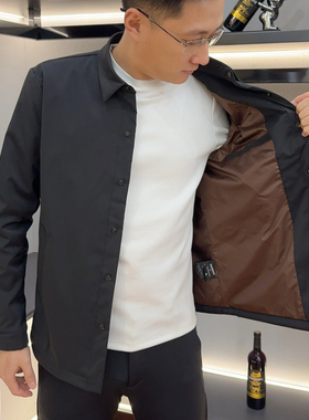 【现货】25333男士薄棉款棉服外套时尚春季新品轻奢轻便百搭款古