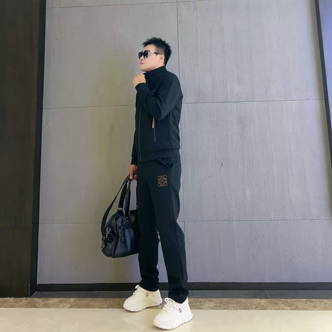 【现货】2665秋季爆款男士套装时尚帅气立领高品质大码显瘦舒适款