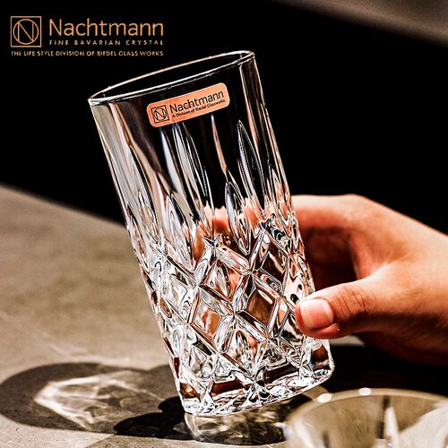 德国进口NACHTMAN水晶玻璃杯绿茶凉茶饮料杯家用透明啤酒厚杯套装