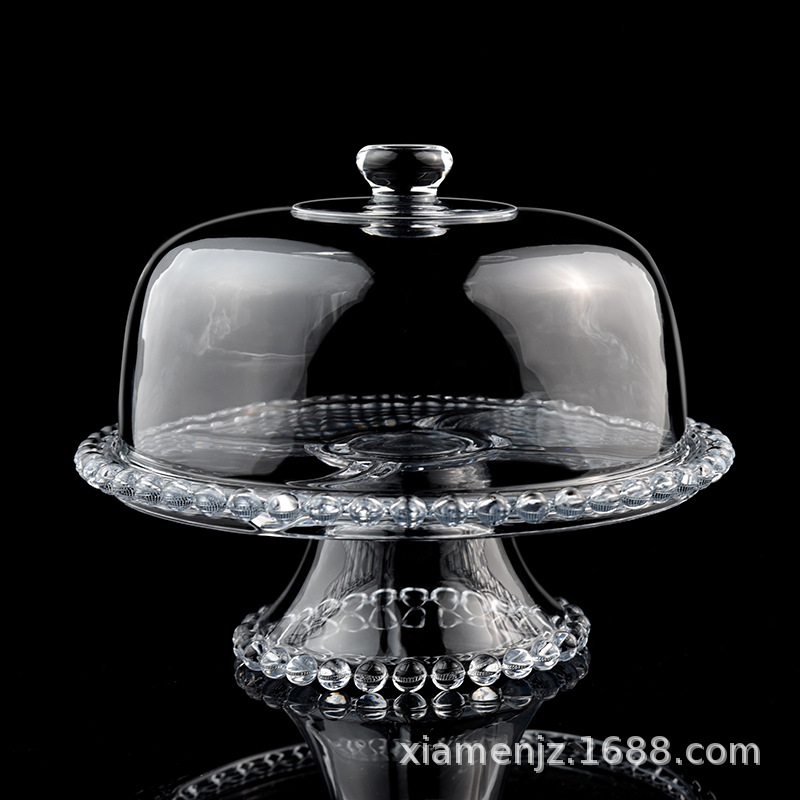 法式玻璃蛋糕点心盘家用