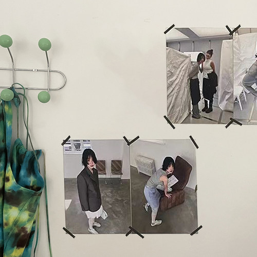 [look花絮]ins韩风穿搭女装服装店墙贴装饰画芯大海报