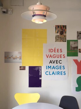 color YES 韩国咖啡厅 撞色字母海报 复古撞色 艺术装饰画芯