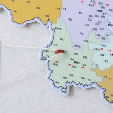 毛毡地图旅行足迹墙贴打卡照片墙定制毛毡墙贴尺寸材质展示板大号