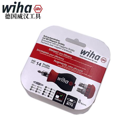 德国进口wiha威汉弹仓式26合1十字一字多功能螺丝刀家用套装40907
