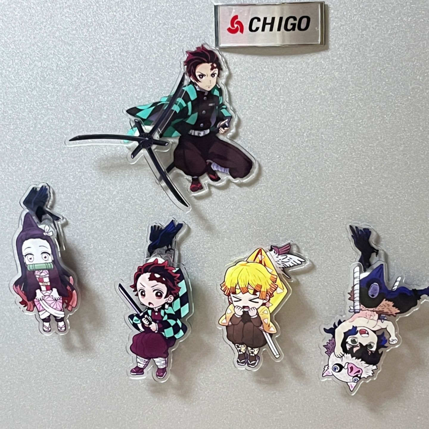 鬼灭之刃亚克力磁性可旋转冰箱贴