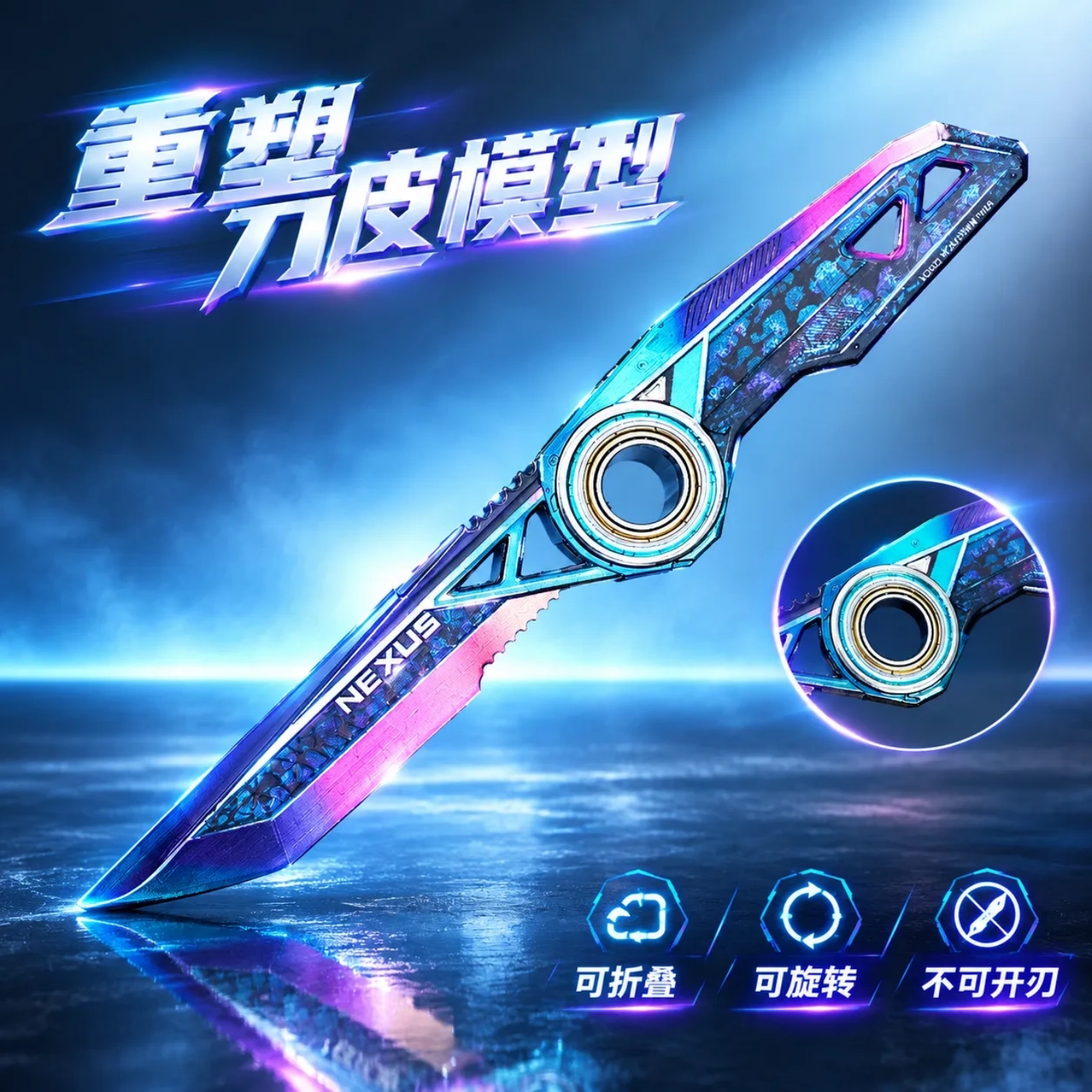 三角洲行动周边重塑刀皮合金模型