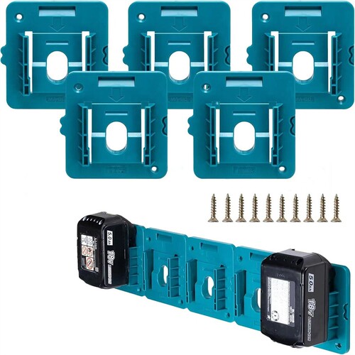 适用于Makita牧田18V电动工具锂电池壁挂支架BL1850 40收纳架挂架