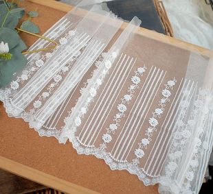 饰辅料宽24cm 精美网纱刺绣蕾丝花边手工diy高档礼服裙边布艺装