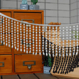 重工版流苏珍珠蕾丝花边辅料diy珠帘汉服霞帔衣服手工diy花边装饰