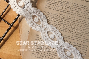 双边网纱刺绣蕾丝花边 精致柔软 适合娃娃衣服裙子花边带材料 4cm