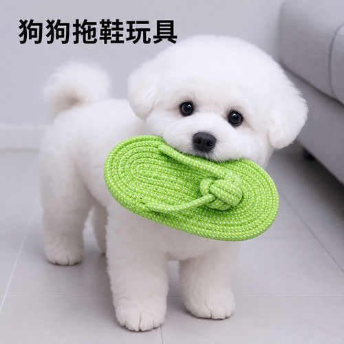 小狗玩具棉绳拖鞋狗狗自嗨解闷神器磨牙耐咬消耗体力中小型犬玩具