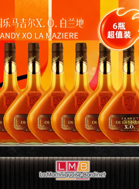 乐马吉尔X.O.白兰地法国进口700ml*6瓶优惠组合大包装