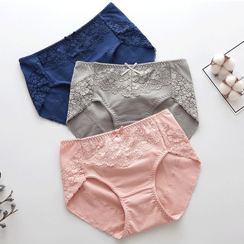 外贸女士中腰纯棉内裤舒适无痕