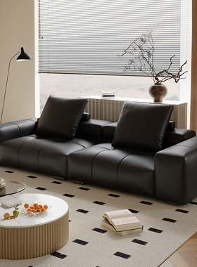 2025新款意式极简真皮saba像素沙发客厅现代轻奢设计师模块沙发