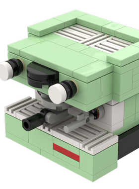 LEGO 定制 乐高 la marzocco-linea mini 沙绿色  咖啡机