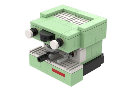 LEGO 定制 乐高 la marzocco-linea mini 沙绿色  咖啡机