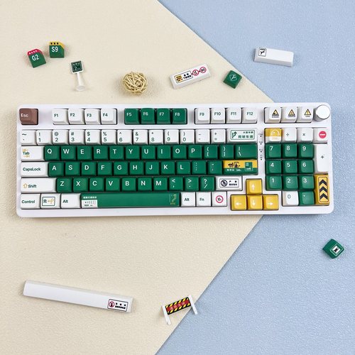 MDA键帽绿色客制化不透光臭皮匠