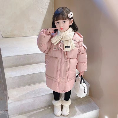 新款儿童羽绒棉服过膝长款保暖