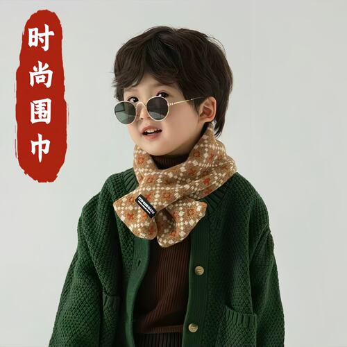 儿童围巾男孩秋冬新款时