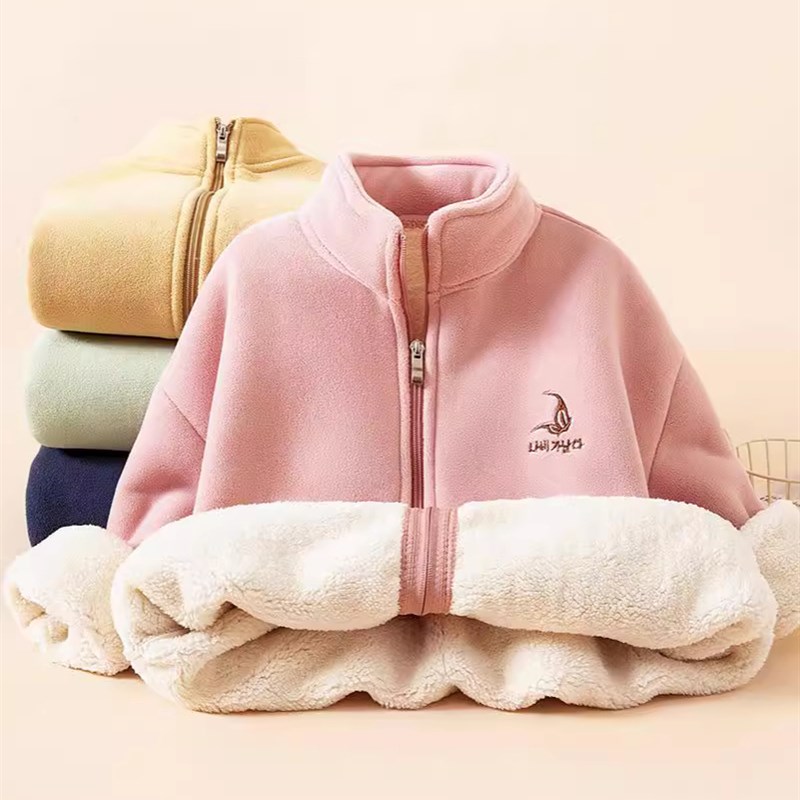 校服内胆内穿神器奥粒绒小学生儿童学生加厚保暖棉袄冬季上衣棉服