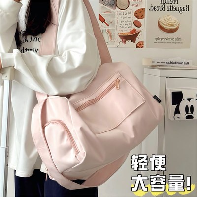 短途旅行包女轻便高颜值高级感旅游装衣服的行李包大容量斜挎包包