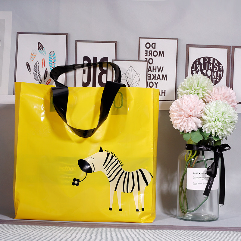衣服装店商用袋子手提塑料礼品购物好看卡通可爱胶袋打包装包邮