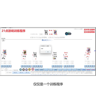 21点游戏黑杰克游戏模拟程序训练程序实战技法欧式 中文英文版 美式