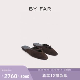 礼物 休闲平底单鞋 Finn褐色牛皮革时尚 女鞋 FAR