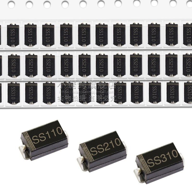 贴片肖特基二极管 SS110/210/310 SR1100/2100/3100 SMA DO-214AC