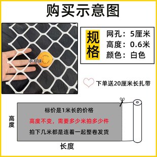 塑料网格防护网封窗网 防猫大孔网 阳台围栏防盗窗儿童安全防坠网