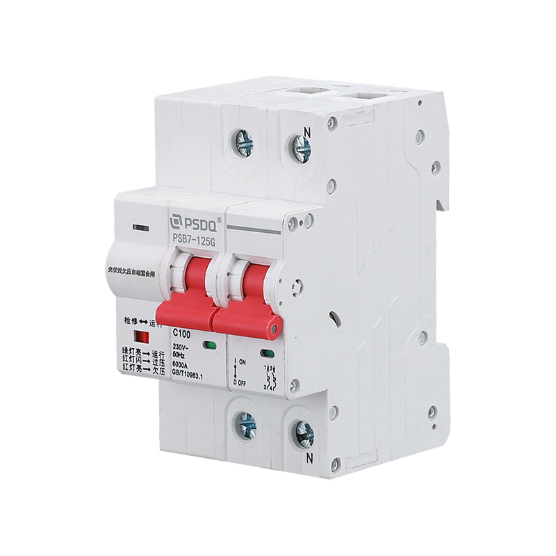 光伏自动重合闸 过欠压保护器2P4P 失压脱扣63A 100A小型并网开关