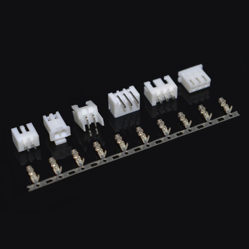 XHB2.54mm接插件2/3/4/5/6/7/8/9p弯针座胶壳压线端子连接器 带锁