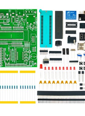 51/AVdR兼容单片机学习板电子实验板开发板焊接套件散件TJ-56-139