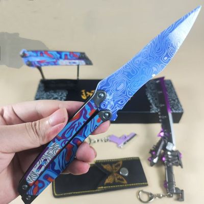 和平吃鸡游戏周边手办冷锋蝴蝶刀可折叠火焰刀塑料模型玩具送礼物