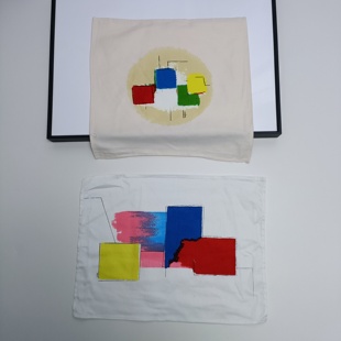 满20元 轻微瑕疵污渍抽象纯棉杯垫小方巾伴手礼挂布画茶巾 包邮