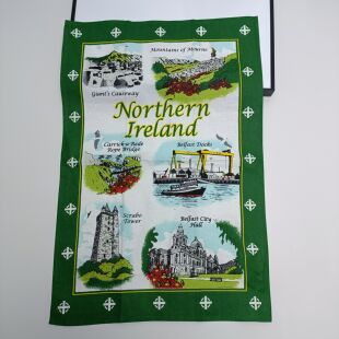 任意2件包邮北爱尔兰旅游景点纯棉挂布画茶巾背景布餐巾装饰布