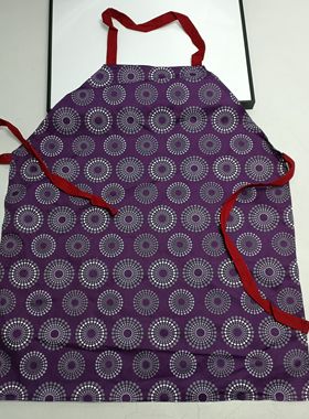 满20元包邮瑕疵污渍紫色围裙罩衣工作服z