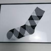 We do not support returns of men's bulk socks, cotton men's socks, business men's socks, geometric Galaxy mid-calf socks thumbnail 2