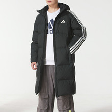 Adidas/阿迪达斯男子经典百搭户外运动连帽长款保暖羽绒服KC2498