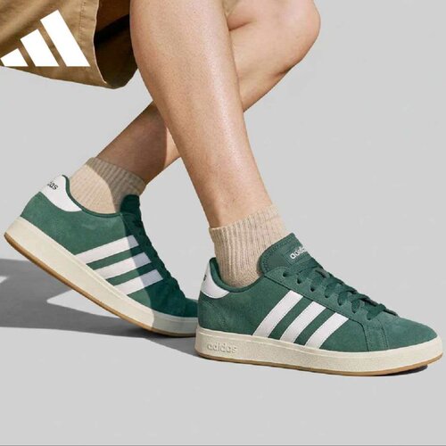 adidas 合成革牛剖层革 BA SE 00s 舒适百搭薄底板鞋IH6187