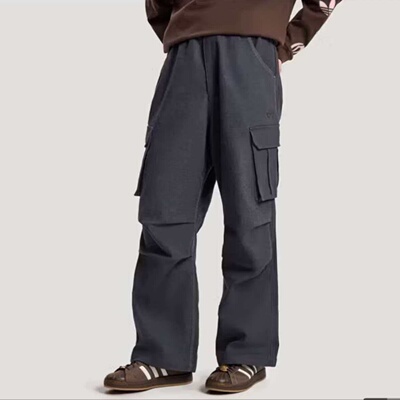 adidas originals CARGO TROUSERS 梭织运动系带工装裤 KR5043