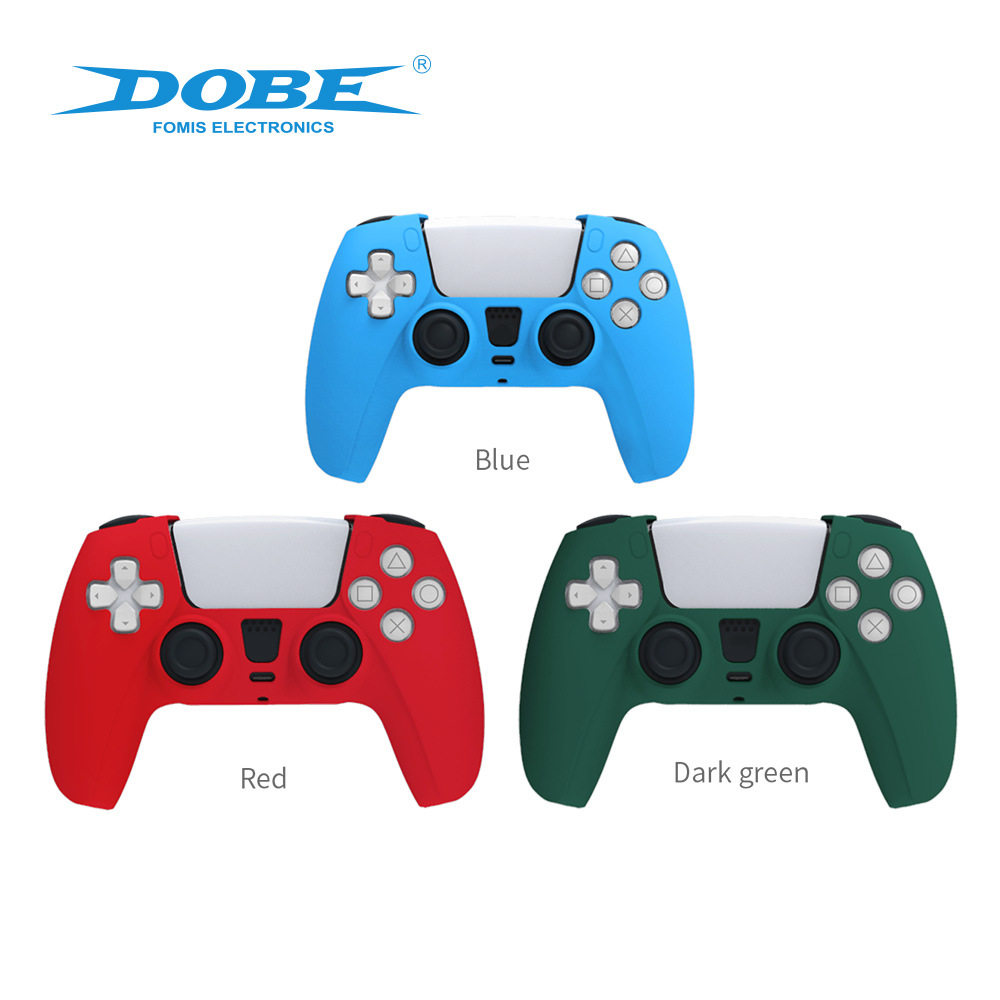 PS5 컨트롤러 실리콘 커버 PS5 게임 컨트롤러 실리콘 보호 커버 P5 수제 미끄럼 방지 보호 커버 TP5-0512