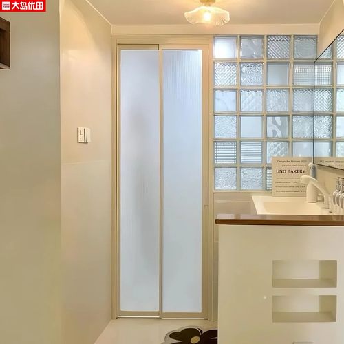 化妆室折叠门小户型厕所门铝合金覆古厨房化妆室阳台卧室极窄pd门