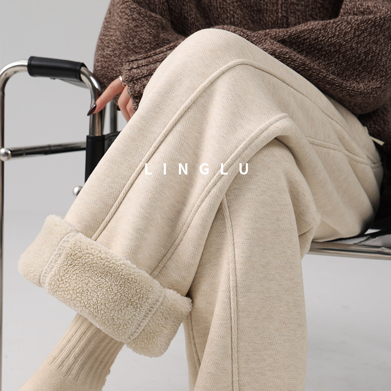 【巨显瘦】冬季加绒保暖香蕉裤女