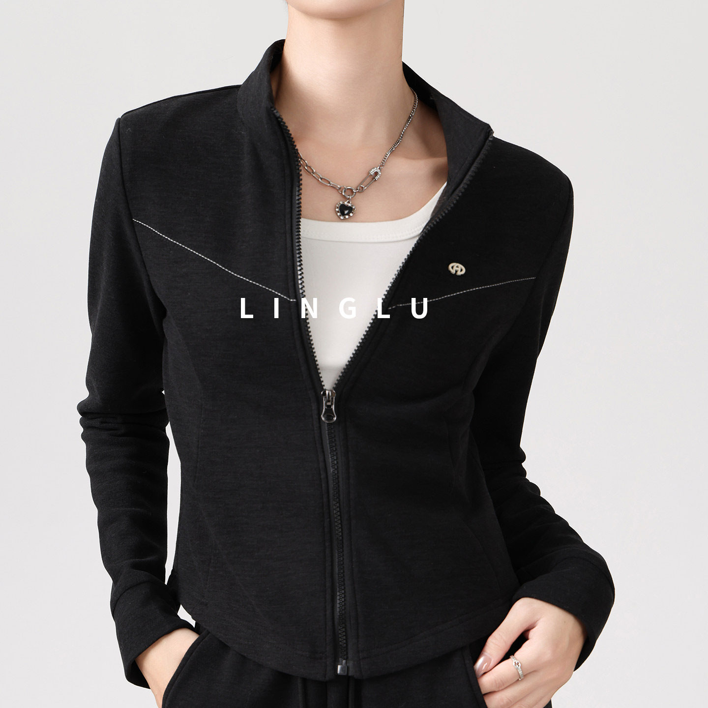 【博主日常】卫衣外套女2025新款秋冬开衫外套女修身显瘦运动上衣,女装/女士精品,卫衣/绒衫,淘宝优惠券,粉丝福利购,淘宝优惠卷