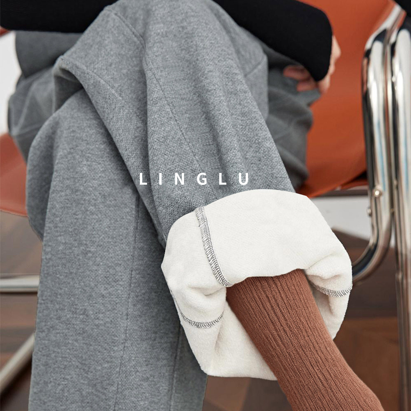 灰色运动裤女冬季加长糯米裤高级感垂感阔腿裤显瘦加绒加厚裤卫裤,女装/女士精品,大码裤装,淘宝优惠券,粉丝福利购,淘宝优惠卷