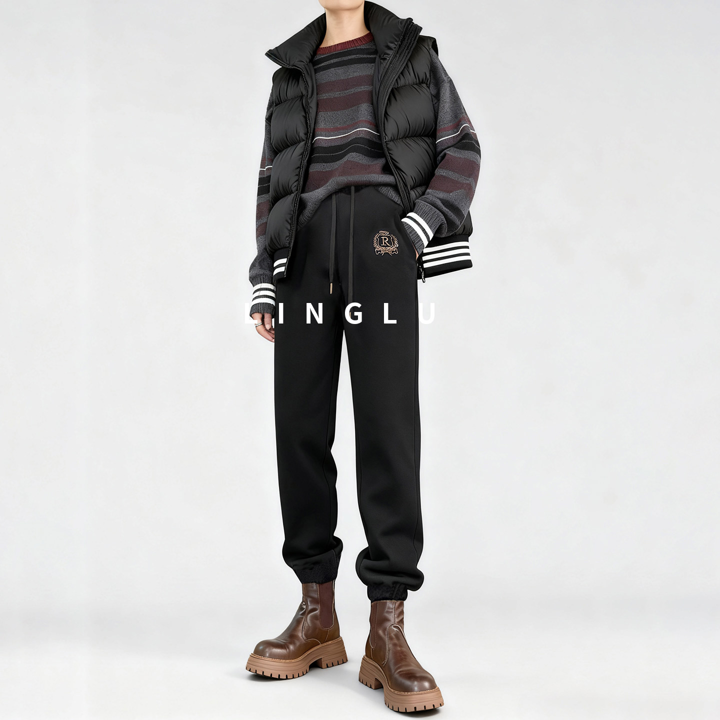 东北棉裤冬季外穿加绒加厚运动裤