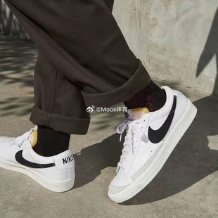 101 DA6364 Nike耐克blazer Low男子开拓者黑白色低帮休闲运动板鞋