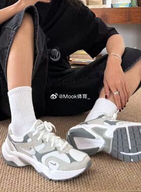 Nike耐克女鞋 AL8 浅灰色舒适百搭网面透气休闲运动鞋 FJ3794