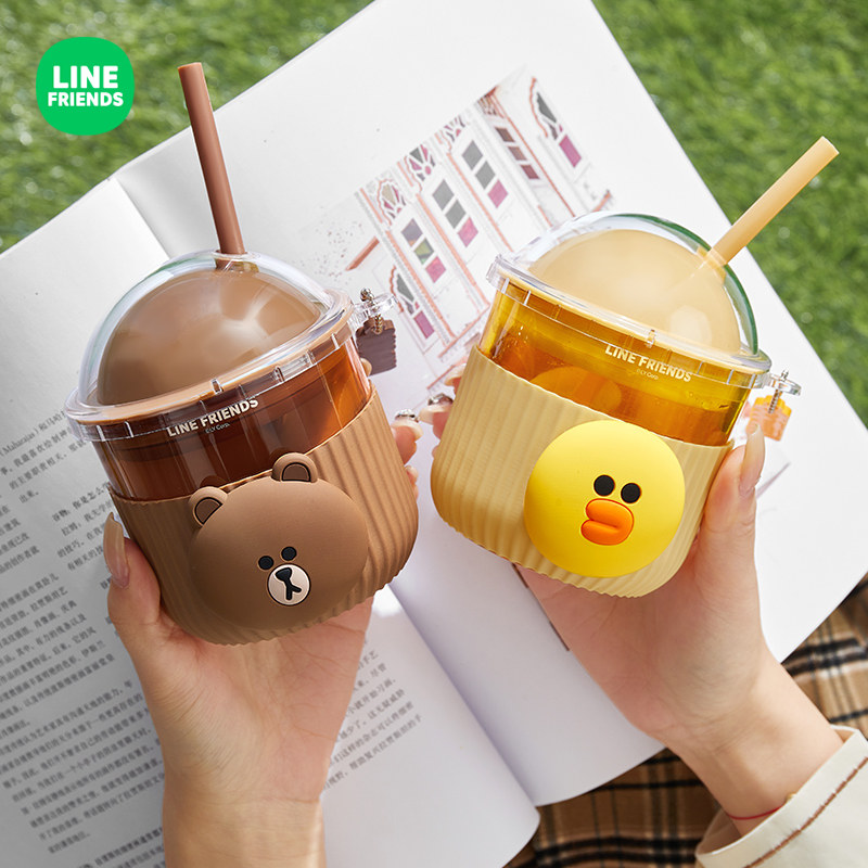 LINE联名款高颜值卡通吸管杯图片